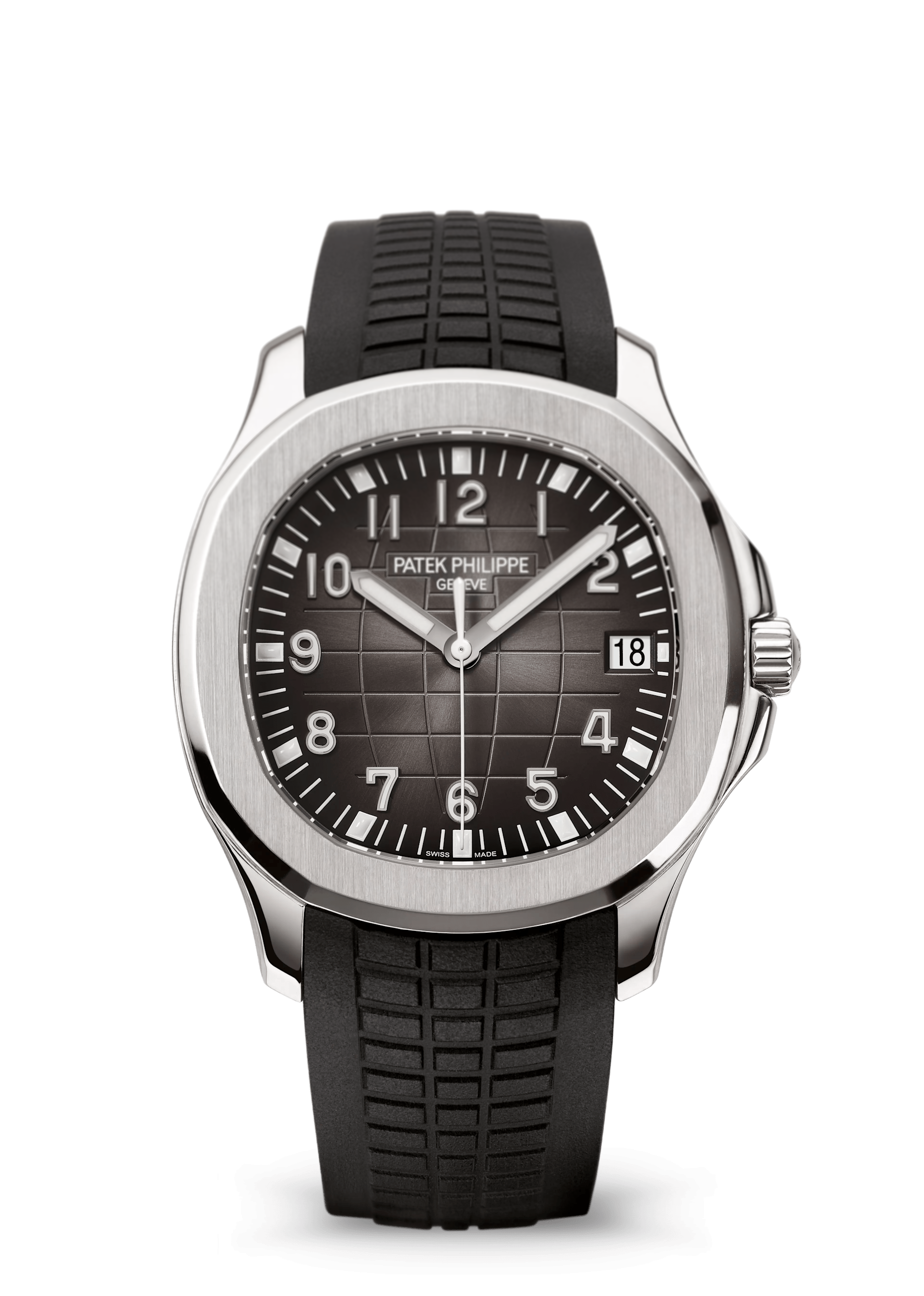 Aquanaut Date Black Strap Stainless Steel