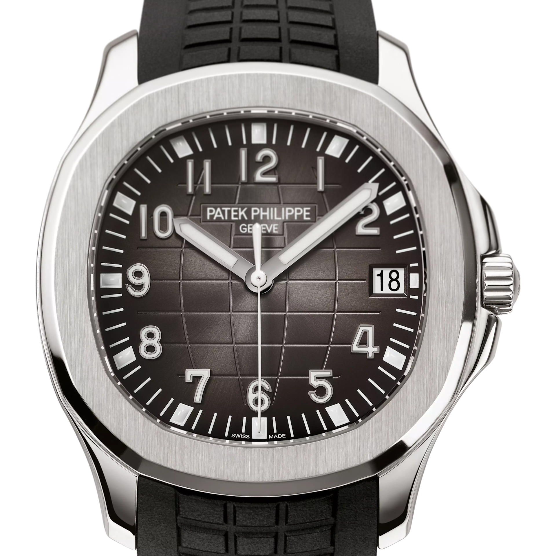 Aquanaut Date Black Strap Stainless Steel